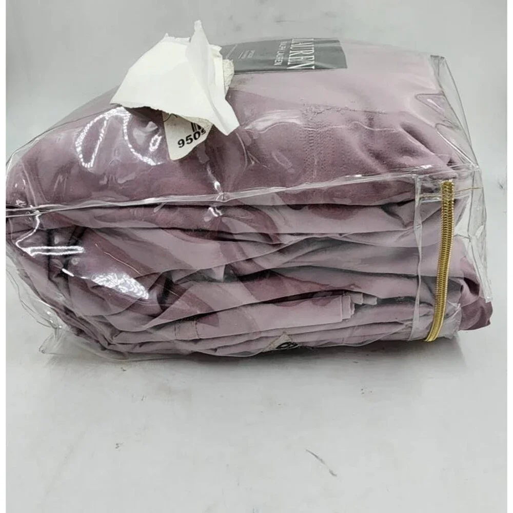 Lauren Ralph Lauren Spencer Solid Sateen 4 pcs Sheet Set King Deep Lavender